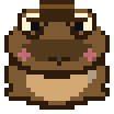 Pixel-art old toad sprite